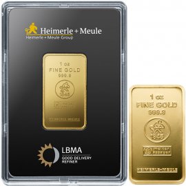 1 Unze Goldbarren von Heimerle & Meule