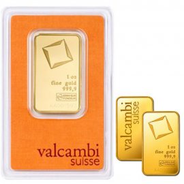 1 oz Goldbarren Valcambi - 999,9 Feingold