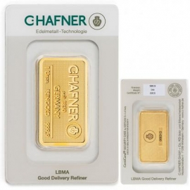 1 oz Unze Goldbarren C. Hafner