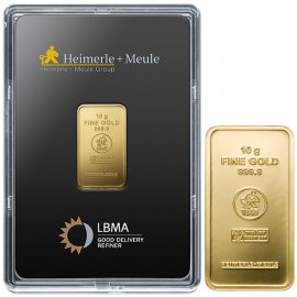 10g Goldbarren Heimerle + Meule - Hochrein