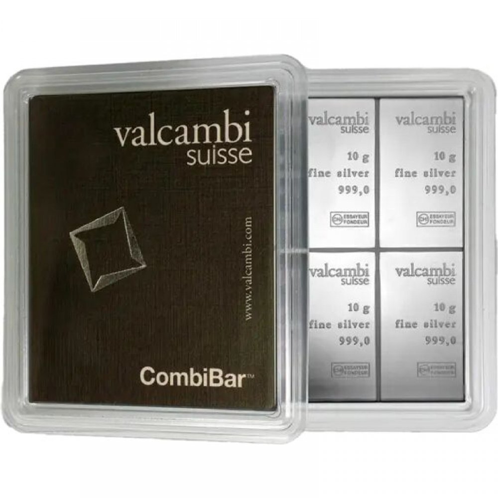 10 x 10g CombiBar� Silber Valcambi