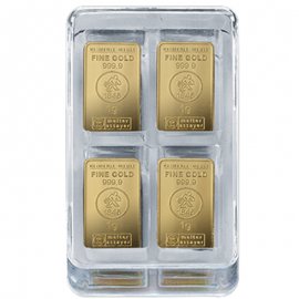 100 x 1g Goldbarren UnityBox - Heimerle + Meule