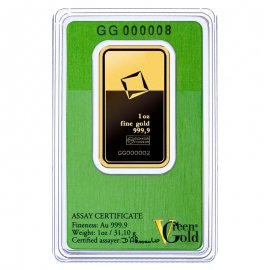 1oz Goldbarren Green Gold Valcambi Schweiz