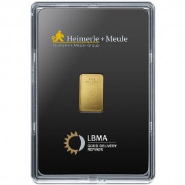 2,5g Goldbarren Heimerle + Meule pr�gen
