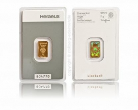 2g Kinebar Gold - Neu & im Blister von Heraeus