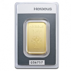 20g Goldbarren Heraeus - Feingold 999.9