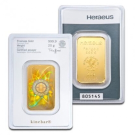 20g Kinebar Goldbarren von Heraeus