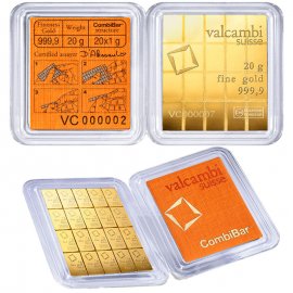 Valcambi Gold CombiBar 20 x 1g - Schweiz