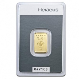 5 Gramm Goldbarren Heraeus