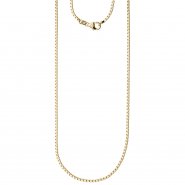 JOBO Venezianerkette 585 Gelbgold diamantiert 1,8 mm 60 cm Gold Kette Goldkette