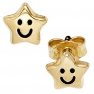 JOBO Kinder Ohrstecker Stern Sterne 333 Gold Gelbgold Ohrringe Kinderohrringe