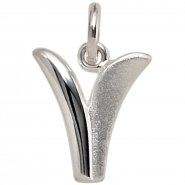 JOBO Anh�nger Buchstabe V 925 Sterling Silber matt Buchstabenanh�nger