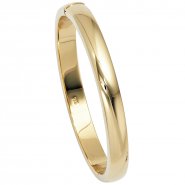 JOBO Armreif Armband oval 925 Silber gold vergoldet Kastenschloss