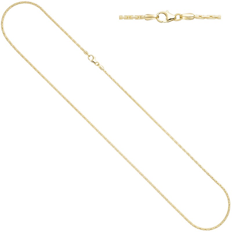 Königskette 2mm 333 Gold Kette 8 Kt Gelbgold 52cm - Wert 730