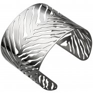 JOBO Armspange / offener Armreif aus Edelstahl Armband breit