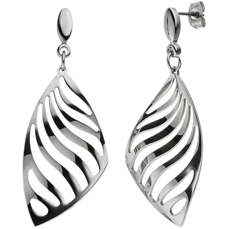 Orecchini Pendenti Liebeskind Berlin In Acciaio Inossidabile Con Ciondoli - 5,5 Cm - Regalo In Confezione Originale - 3