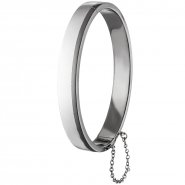 JOBO Herren Armreif Armband 925 Sterling Silber Herrenarmreif mit Sicherheitskette