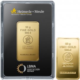50g Goldbarren Heimerle + Meule