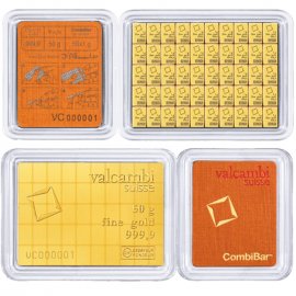 50 x 1g Gold CombiBar� - Valcambi