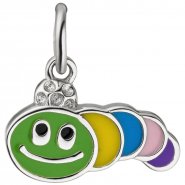 JOBO Kinder Anh�nger Raupe bunt 925 Sterling Silber Silberanh�nger Kinderanh�nger