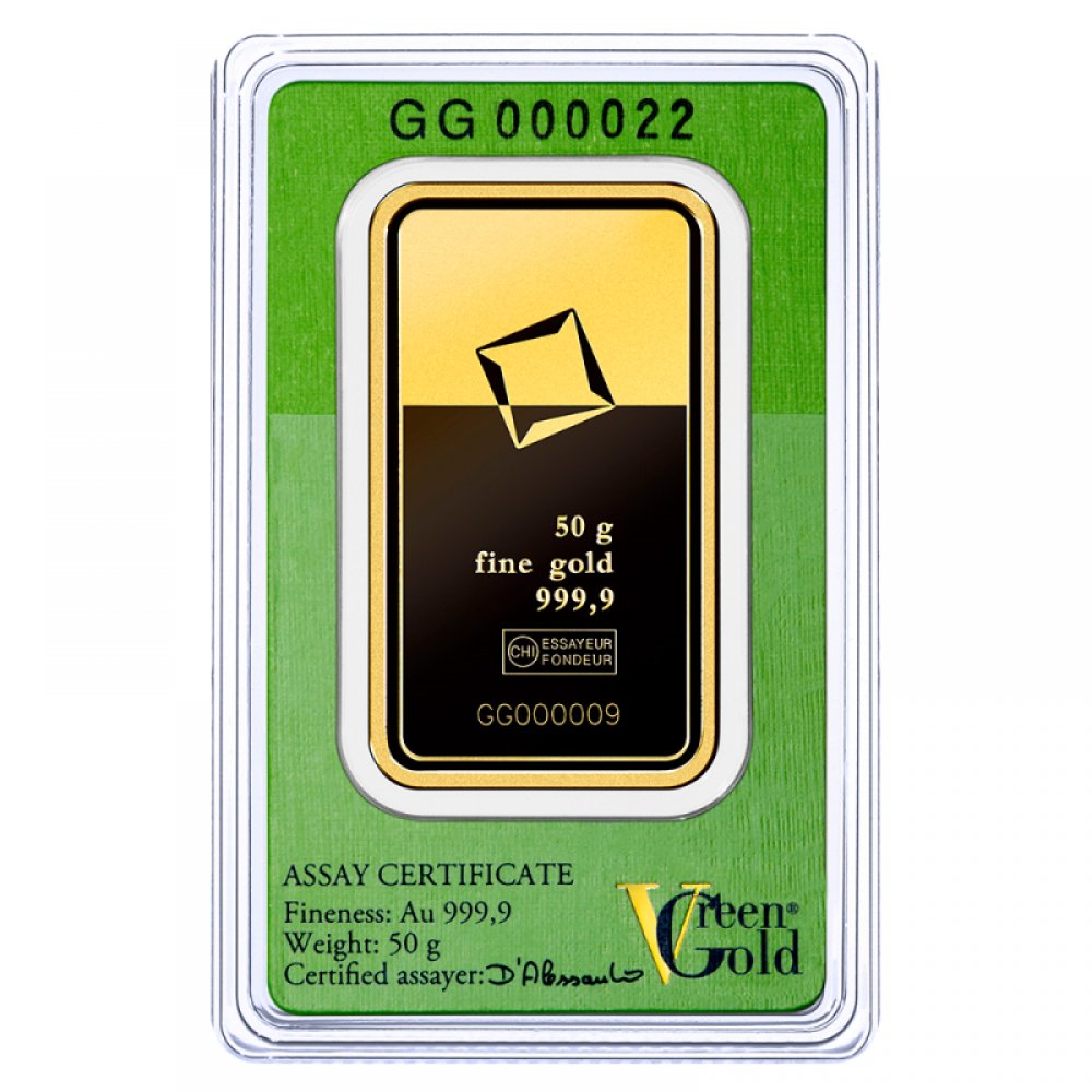 50g Goldbarren | Green Gold | Valcambi