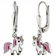 JOBO Kinder Ohrh�nger Einhorn 925 Sterling Silber Kinderohrringe
