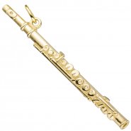 JOBO Anh�nger Fl�te Querfl�te 925 Sterling Silber gold vergoldet