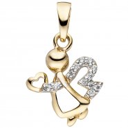 JOBO Anh�nger Engel 333 Gold Gelbgold 12 Zirkonia