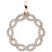 JOBO Anh�nger 585 Gold Rotgold 90 Diamanten Brillanten 0,41ct.