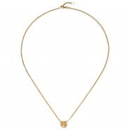 JOBO Collier Kette mit Anh�nger 585 Gold Gelbgold 24 Diamanten Brillanten 45 cm