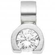 JOBO Anh�nger 950 Platin mattiert 1 Diamant Brillant 0,19ct.