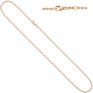 JOBO Kugelkette 585 Rotgold 2,0 mm 45 cm Gold Kette Halskette Rotgoldkette Karabiner