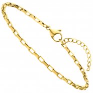JOBO Armband Edelstahl goldfarben 20 cm