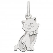 JOBO Anh�nger Katze 925 Sterling Silber mattiert Silberanh�nger