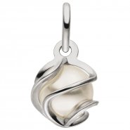 JOBO Anh�nger 925 Sterling Silber mit synthetischer Perle
