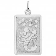 JOBO Anh�nger Sternzeichen Skorpion eckig 925 Sterling Silber matt