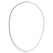 JOBO Halskette Kette 925 Sterling Silber 42 cm Silberkette Karabiner
