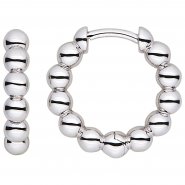 JOBO Creolen Kugeln 925 Sterling Silber Ohrringe