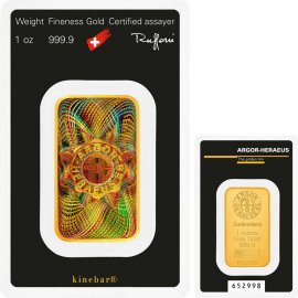 ARGOR Heraeus 1 Unze Goldbarren Kinebar