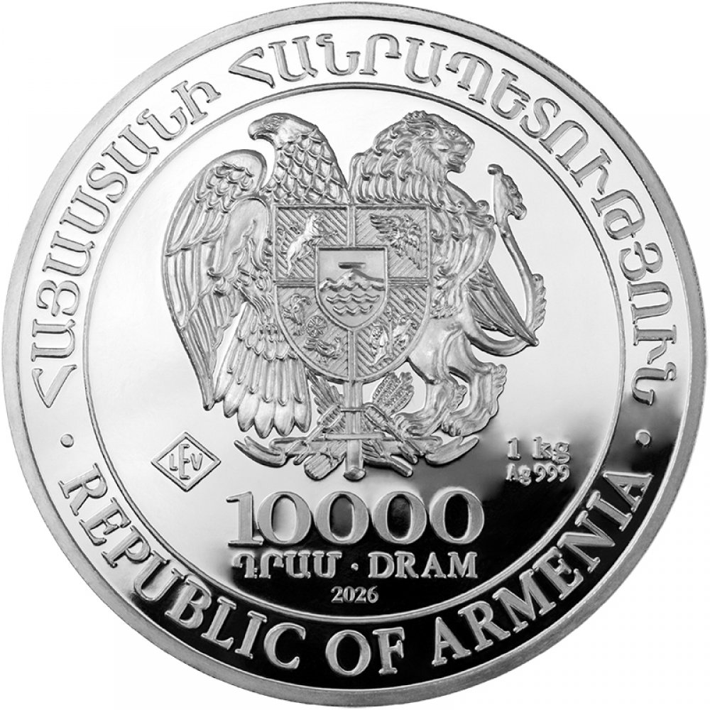 Arche Noah 2026 - Silberm�nze 1 Kilo Armenien 999