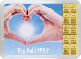 10g Goldbarren Geschenkbarren von Valcambi