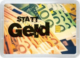 Gold statt Geld - 0,5g Geschenkbarren