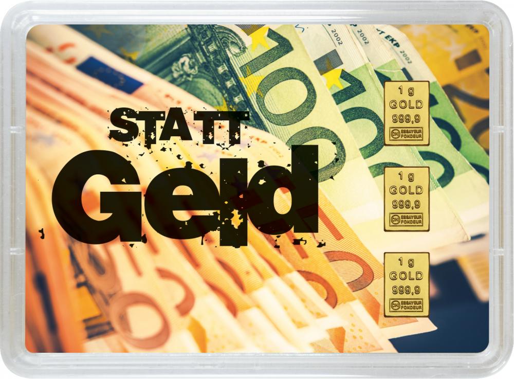 Gold statt Geld - Geschenkbarren 3g Goldbarren