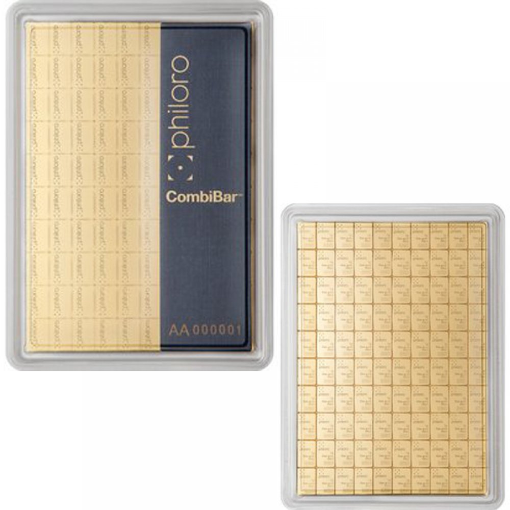 Combibar Goldbarren 100x1 g Combibar - philoro Gold
