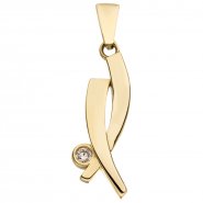 JOBO 333 Gold Anh�nger mit Zirkonia