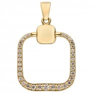Eleganter Goldanh�nger mit Zirkonia