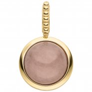 JOBO Anh�nger Gold mit rosa Chalcedon