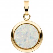 JOBO Anh�nger 375 Gold mit Opal