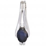 Eleganter Saphir & Diamantanh�nger