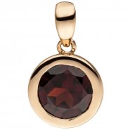 JOBO Anh�nger 585 Gold Rotgold 1 Granat rot Granatanh�nger